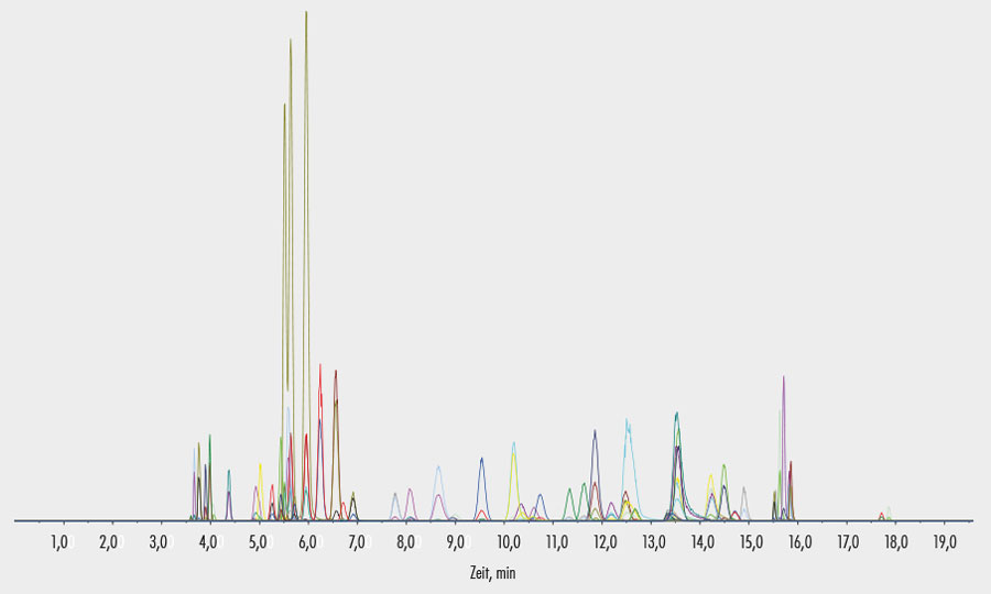 Chromatogramm - 75222 AAA im Urin