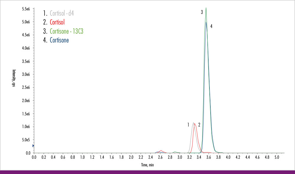 Chromatogram of a 6PLUS1® Calibrator (Level 2) Chromatogram of a 6PLUS1® Calibrator (Level 2) - Chromsystems